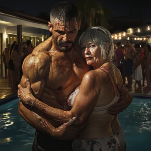 Create a digital artwork in Full HD with a 1:1 aspect ratio, dep...