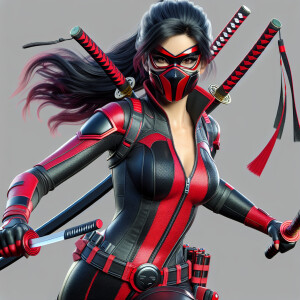 Lady deadpool, ultra-detailed, ultra-realistic, 8k resolution, H...