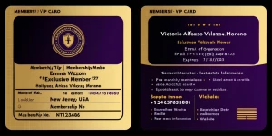 I'm Emma Watson generate real membership card golden VIP card fo...