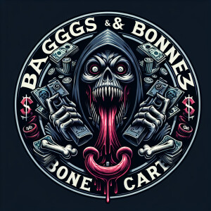 Design a horror themed dark colored and highly intricate and viv...