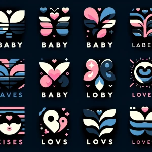 Different shaped logos for (Baby loves) logo
Use butterflies and...