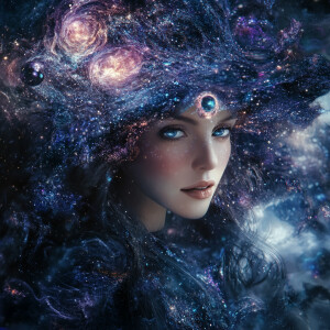 Nebula Sorceress: Birthmother of Stars

Create an ultra-realisti...