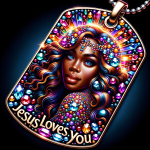 Design a tag that encapsulates a beautiful, colorful depiction o...
