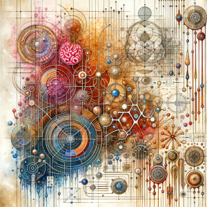 The golden ratio, Minimalist art Circuit, boards, circuitry, dia...