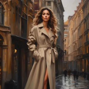 A highly detailed and painterly scene in the style of an impress...