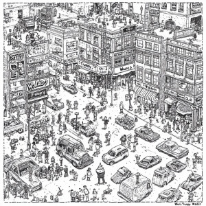 Create a "find the object" style activity sheet themed after "Wh...