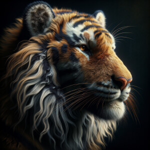 /imagine prompt:A ultra-hyper-photorealistic depiction of a tige...