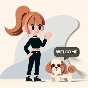 ‘Welcome’ image says ‘ welcome’ cute funny cartoon image waving...