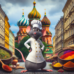 "Create an imaginative and vibrant picture that blends the world...