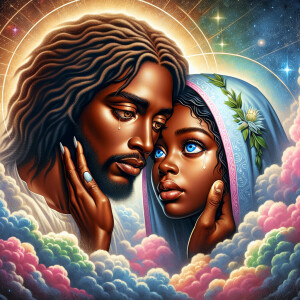 Ensure that the image distinctly represents both African-America...