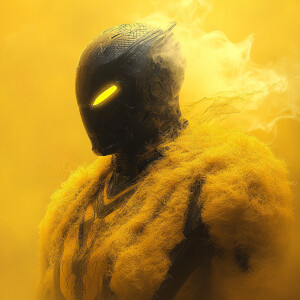 Dark iron man , god of egypt, futuristic suit design, wearing a...