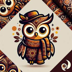Design**: Baba is a charming, cartoon-style owl with large, expr...