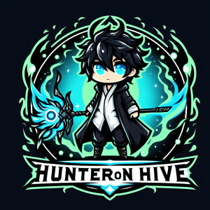 Create a logo featuring a chibi-style character inspired by 'Sol...