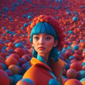 cute woman Avatar in 3D Pixar style