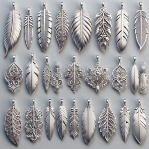 Explore our stunning collection of sterling silver feather penda...