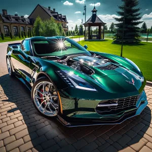 I'm in love with my deep green corvette