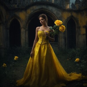 and eerie reinterpretation of Belle from Disney’s “Beauty and th...