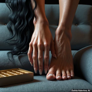 DahliaValentina_ai) – a fit, tall, supple, well-endowed, tanned...