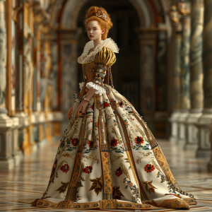 Photorealistic image. Walking down a Runway walk image. Head to...