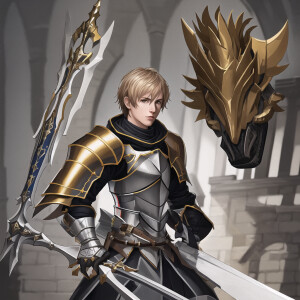 Create a image of Sir Roland a young Templar Knight , hyper ultr...