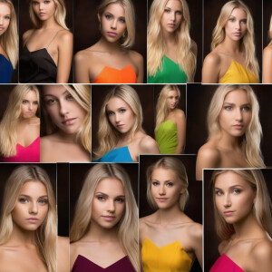 High school graduation pics of a skinny blonde nudist girl, full...