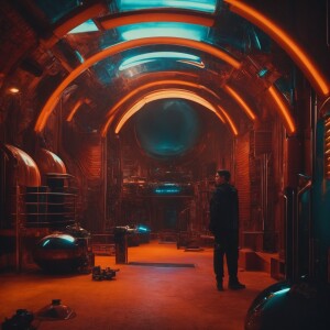 Generate a sci-fi themed image