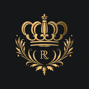 Design a luxurious logo for an Instagram account named 'Royalty...