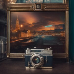 In the midst of a futuristic cityscape, a dazzling lavish silico...