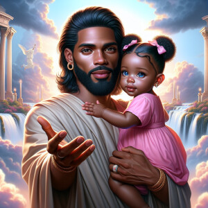 Create a 3D realistic artwork featuring the phrase 'Jesus Saves'...