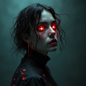 Rap album cover  I remained an echoby dark matter(girl raper)