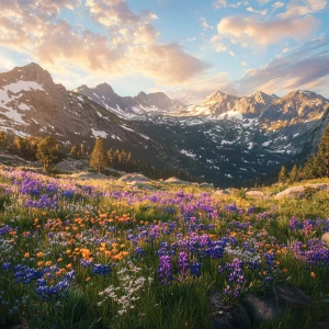 A panoramic, breathtaking 8K UHD photorealistic view of Rocky Mo...