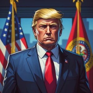 Cpt. Trump GTA art style