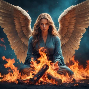 No angel will save what’s already burning.