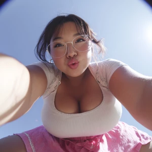 pov first person perspective of laying down looking up at my gir...