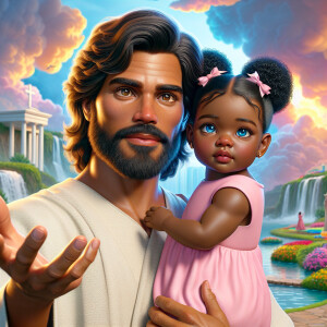 Create a 3D realistic artwork featuring the phrase 'Jesus Saves'...