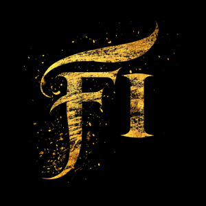 create a "FI" logo with an Islamic theme