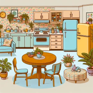Please recreate the kitchen from the tv show the golden girls