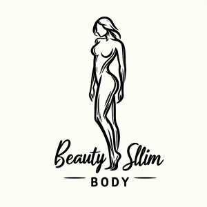 logo body correction studio “beauty slim body” female body silho...