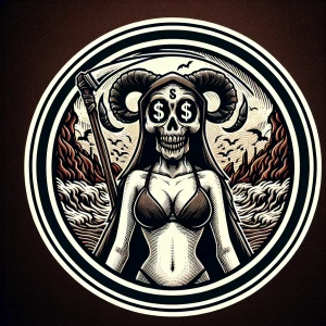 Design an 8K resolution ¹complicated logo featuring a seductive...