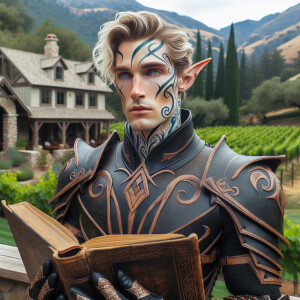 Caranthir-Ar-Fieniel from the Witcher. Black eldritch armor. Pal...
