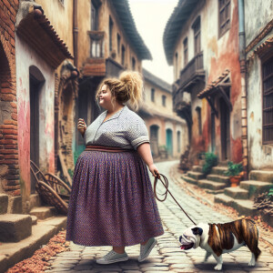 hyper-realistic hyper detailed whimsical image of an 200 pound w...