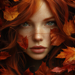 Beautiful photorealistic image. Facial portrait, facing forward...