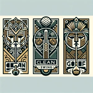 Design a logo for "Clean Swing," a luxury golf club maintenance...