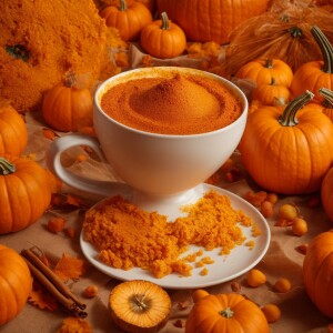 Photorealistic interpretation of pumpkin spice