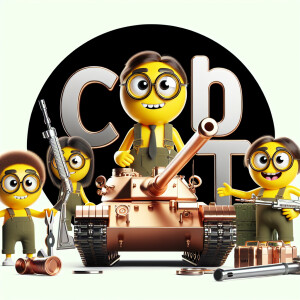 Cartoon yellow minions in round glasses from Despicable Me aroun...