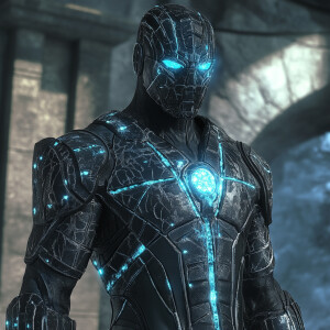 Create a full-body image of the Ice Reaper, a formidable villain...