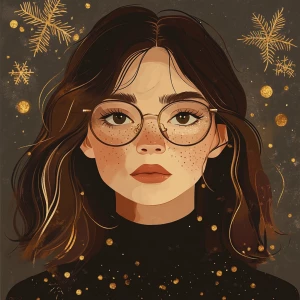 Christmas Design an abstract image celebrating Christmas, featur...