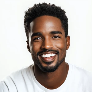 A Man - Relaxed Smile - Clean Face & Modest Face - Region: Afric...