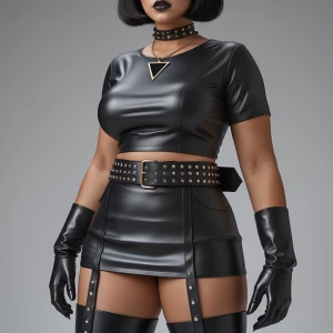 Create a very curvy and very busty woman of Ashkenazi, German, F...