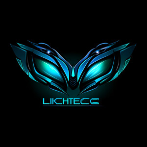 futuristic Logo with the text Linktech